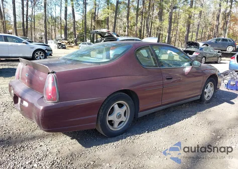 2003 Chevrolet Monte Carlo Ls from USA, damaged, VIN 2G1WW12E439442788